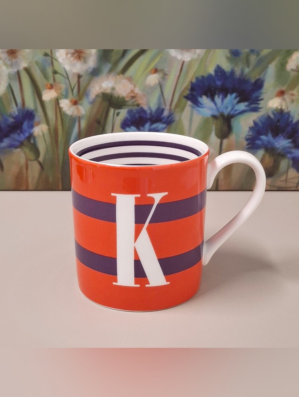Kate Spade Lenox Coffee Mug Monogram Initial “K” To The Letter